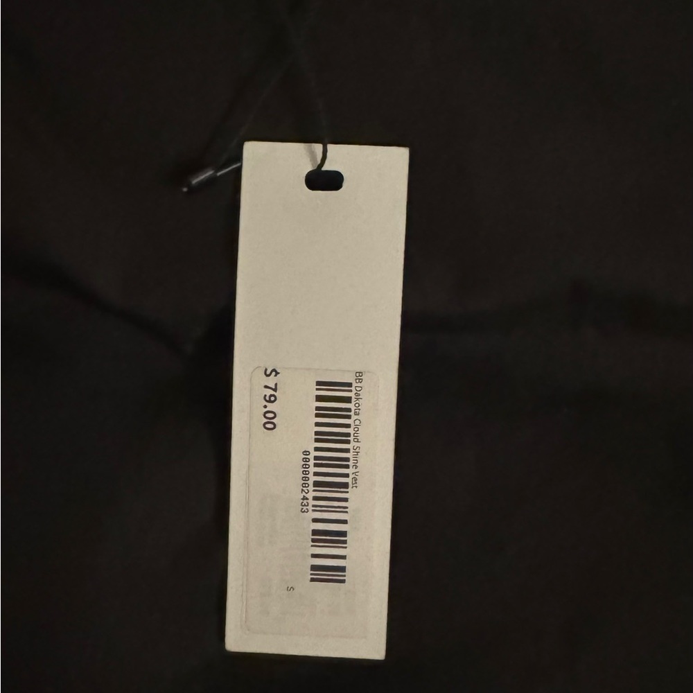 NWT BB Dakota Steve Madden Black Cloud Shine Puffer Vest Size Small - Picture 8 of 9